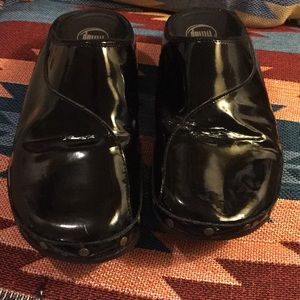 Patent clogs to workout while you work.